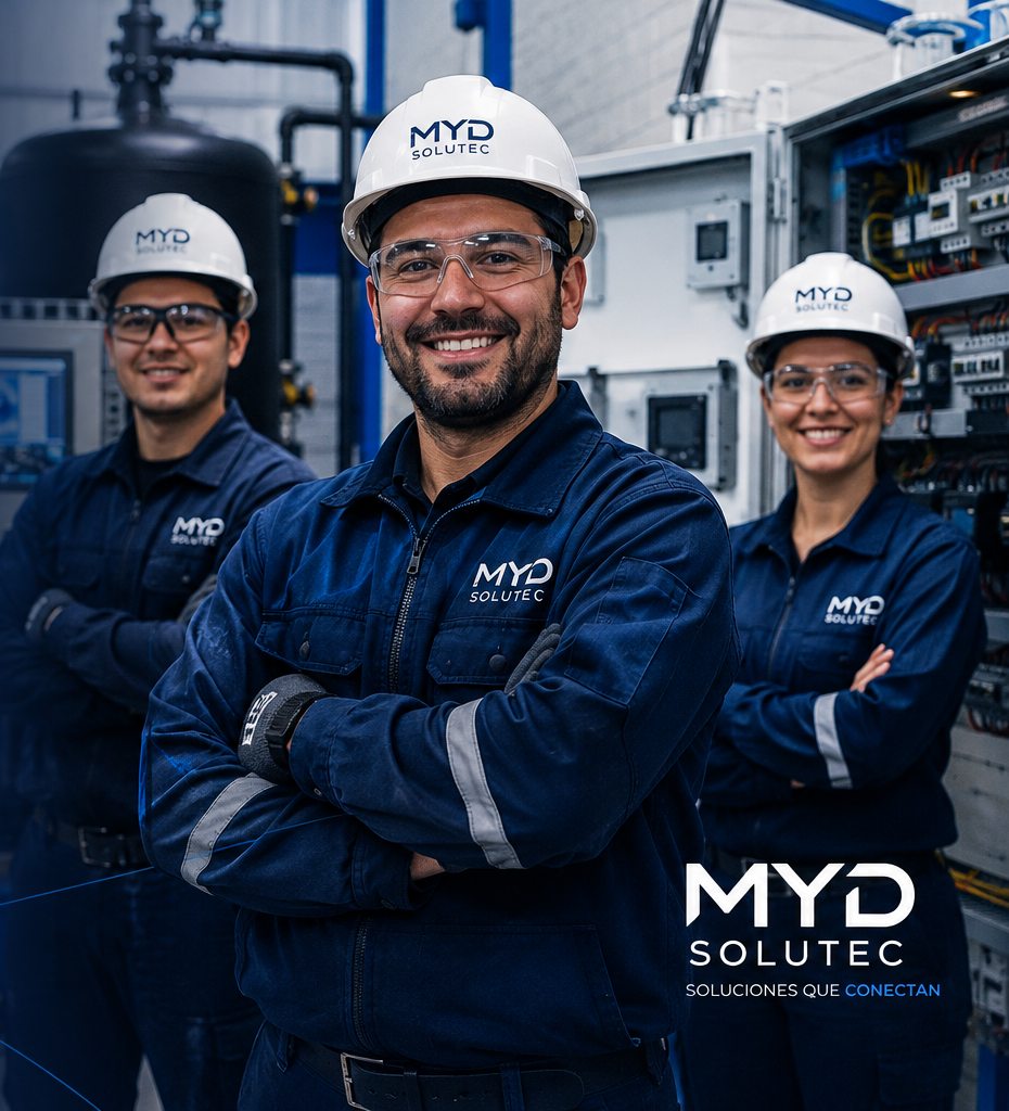 Equipo de MYD Solutec en terreno